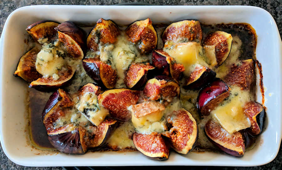 Baked Figs With Blue Cheese Recipe Cuisine Fiend